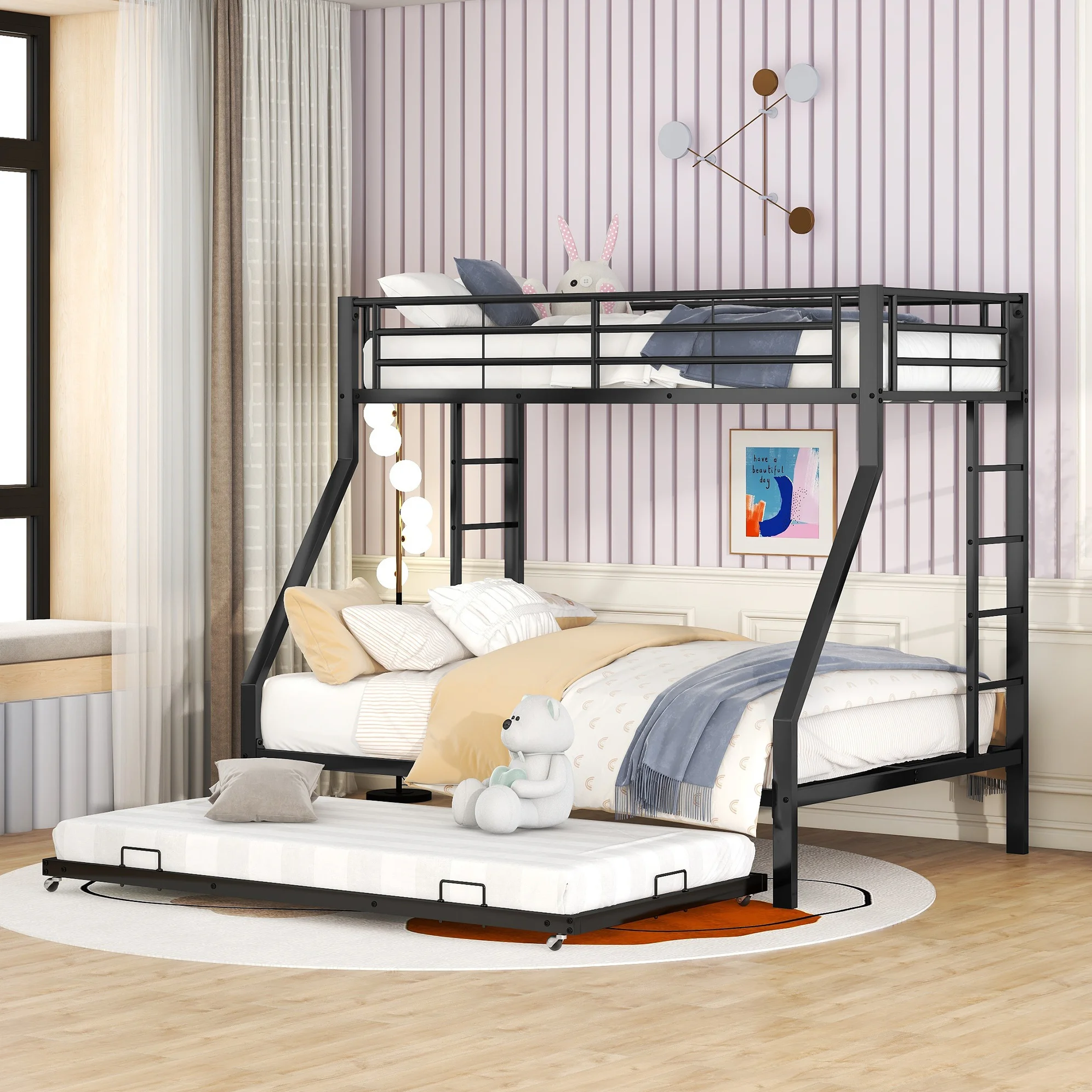 http://s.click.aliexpress.com/deep_link.htm?aff_short_key=_oCs875q&af=!!!id!!!&dp=!!!awc!!!&cn=116259&Afref=!!!sitename!!!&dl_target_url=Metalen+stapelbed+met+uitschuifbaar+bed+en+dubbele+ladders%2C+90%28140%29x200cm%2C+zwart%2C+geschikt+voor+kinderen+en+tieners