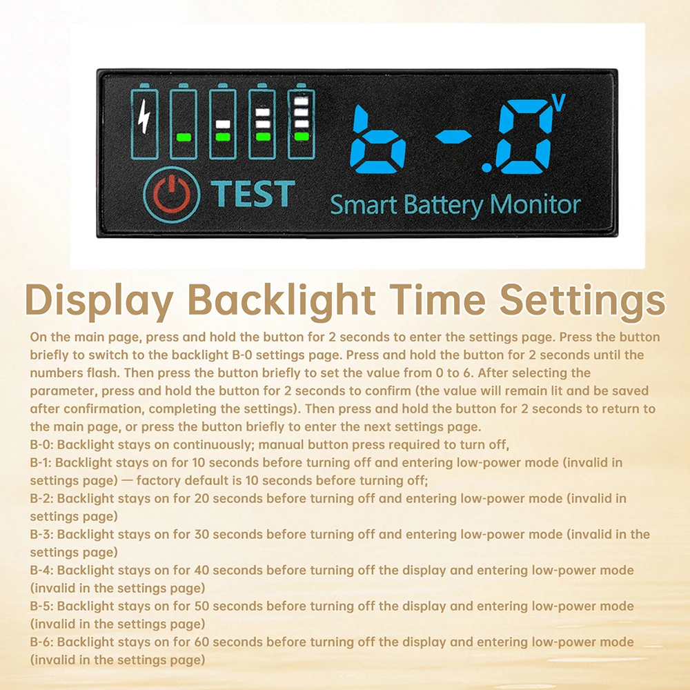DC 7-55V 4615N Universal Batterie Ladeanzeige Panel LED Anzeige Säure Batterie Lithium Batterie Spannung Ladeanzeige – Detail 7