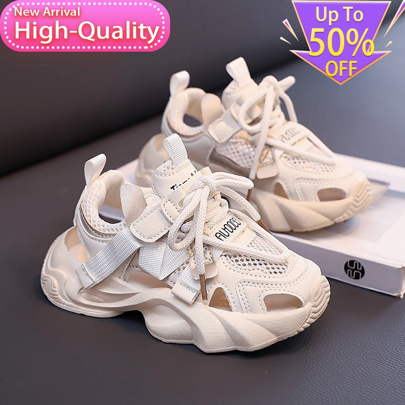 Spring Hot Selling Mesh Breathable Childrens Sports Shoes Lightweight Shock-absorbing Sports Shoes Campus Soft Casual Shoes view 5