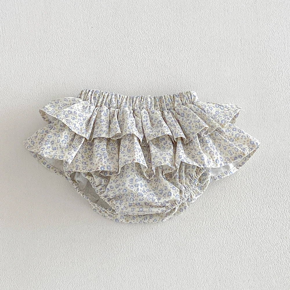Sommer Baby Mädchen Blumenrock-Shorts Kinder Rüschen Elastische Taille Petticoat Kleinkind Tüllrock Säugling Spitzen-Bloomers PP-Shorts – Detail 15