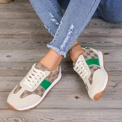 Fashion 2024 Spring New Sneaker Luxury Brand Women's Shoes Khaki Vulcanized Shoes Plus Size 42 Comfortable Basketball Shoes