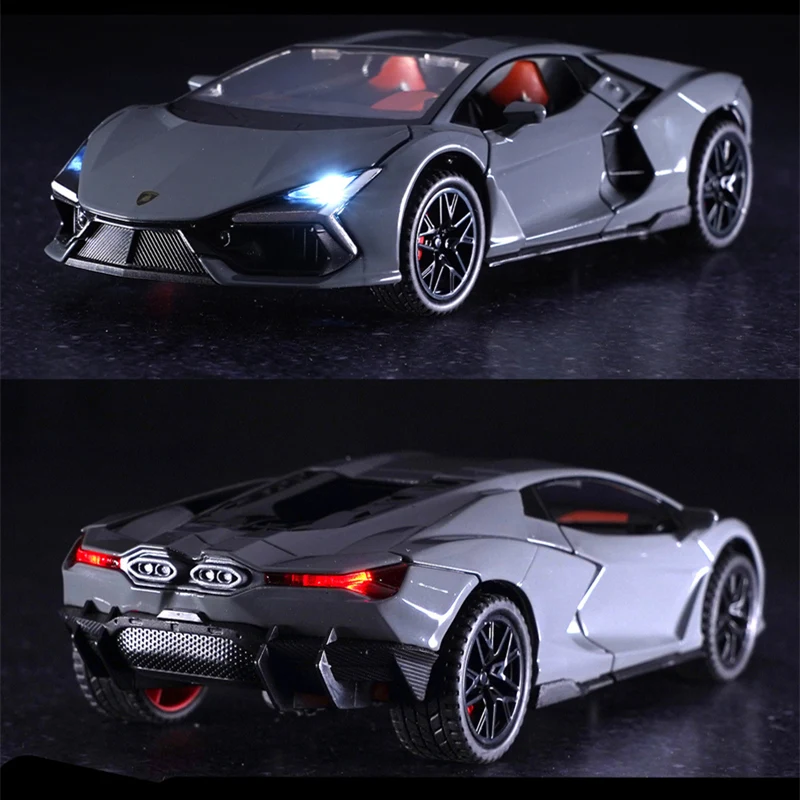 1:32 Revuelto Alloy Sports Car Model Diecast Metal Toy Racing Car Vehicles Model Simulation Sound and Light Collection Kids Gift