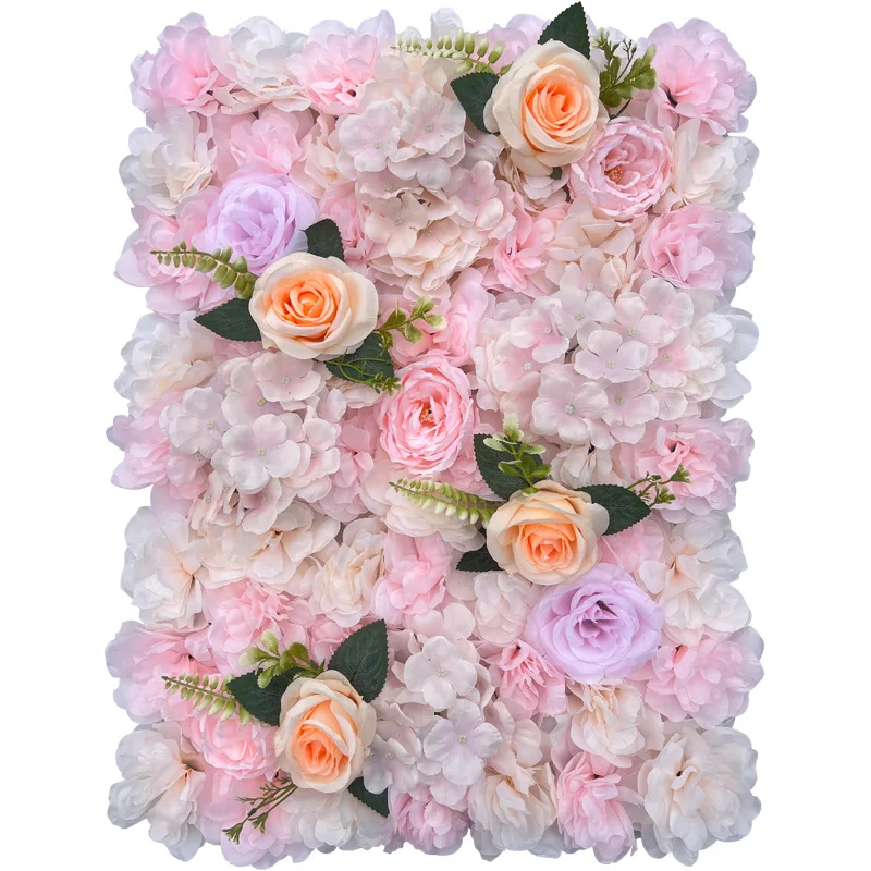 Artificial Flower Wall 40x60cm Silk Rose Wall Family Artificial Flowers for Wedding Decoration Wedding Backdrop Decoration