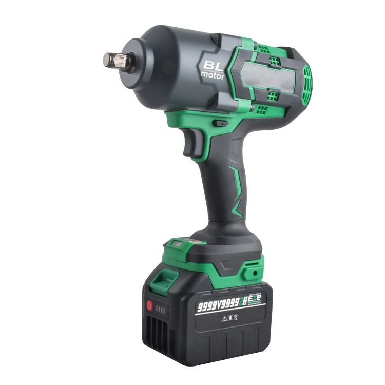 Factory Price 21V 1300N.M Cordless Electric Wrench 1/2\" Industrial Impact Wrench Lithium Battery 0-2000Rpm Speed 1300N.M Torque