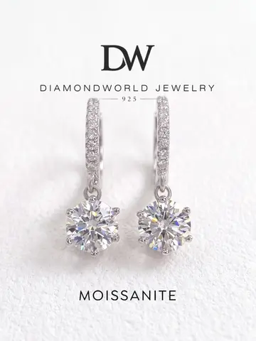 Brilliant 1CT Certified Moissanite Diamond Hoop Earrings for Women Gift Real 925 Sterling Silver High Quality Fine Jewelry