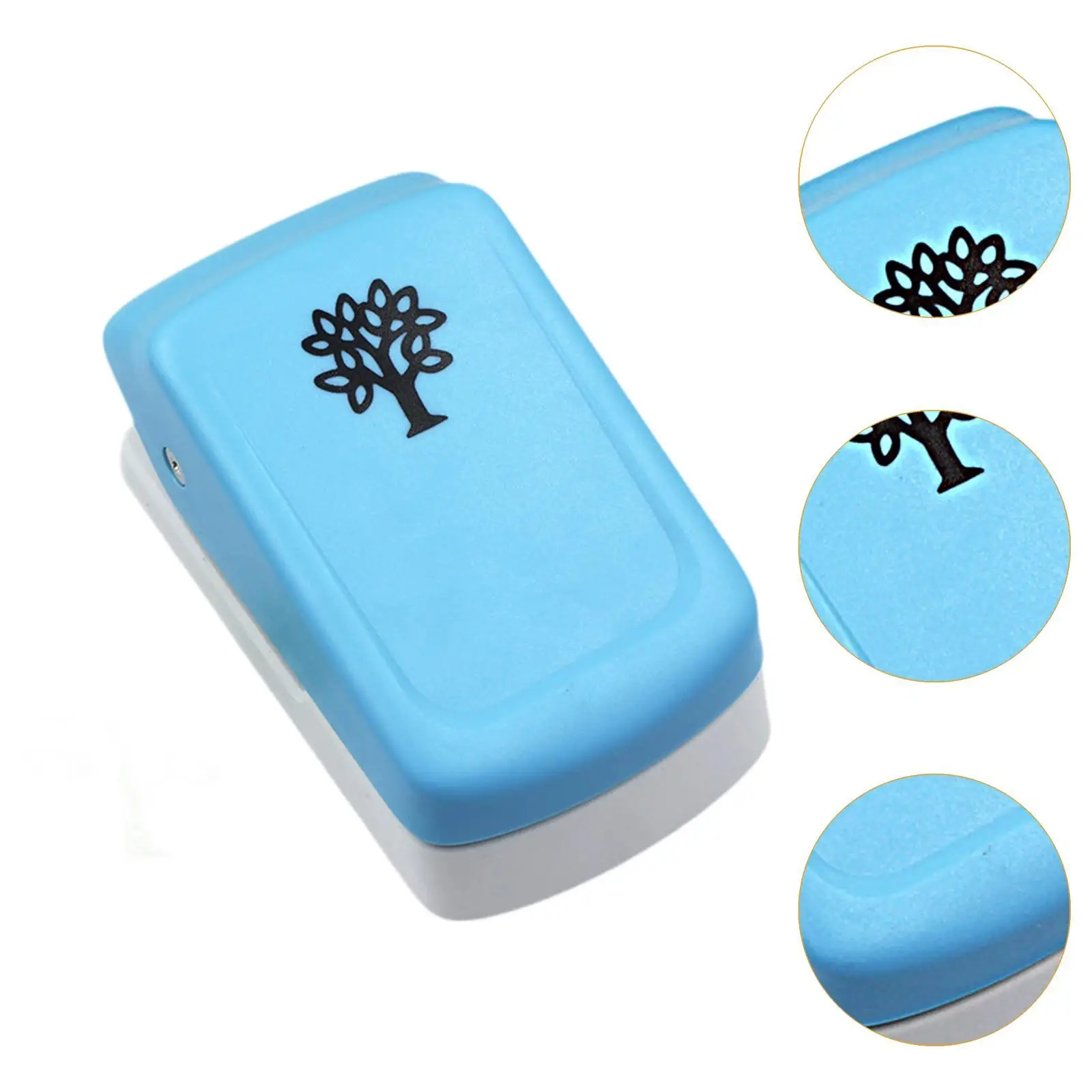 Embossing Puncher Mini Fancy Punch Handheld Crafts Project Versatile Square DIY Supplies Craft Lever Punch for Greeting Cards