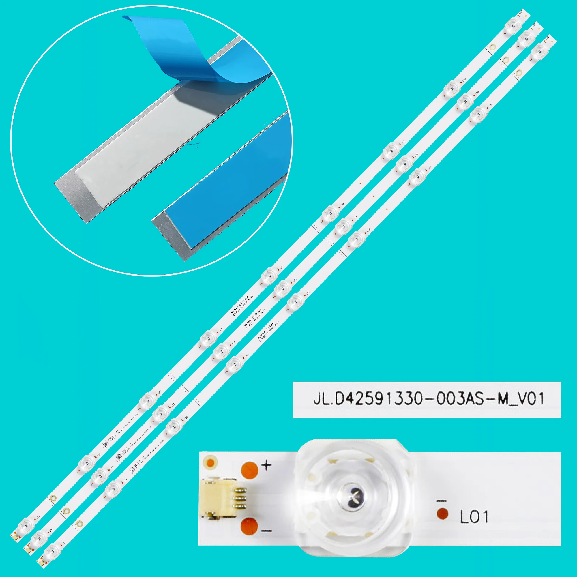 LED BackLight Strip For 43R6000FM H43B7300 43H6750F 43RE1 43R7F 43H6590F R43B7 43H6570 43H6570F JL.D42591330-003AS-M-V01