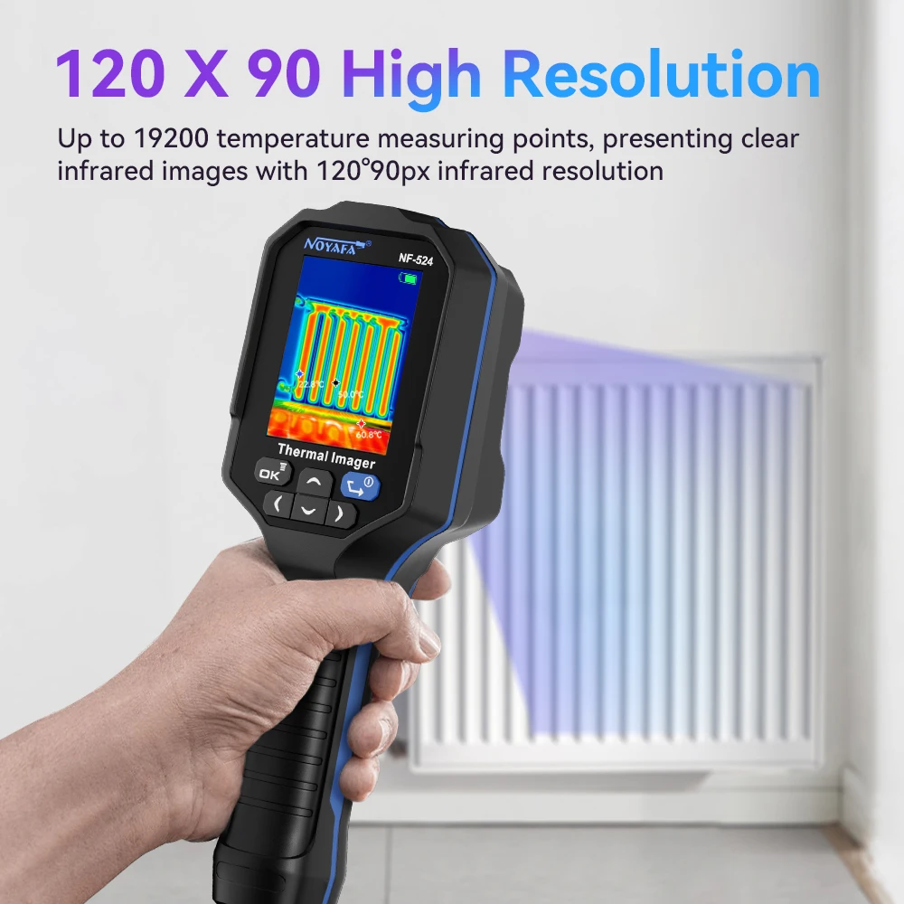 NOYAFA Industrial Thermal Imager NF-524 Handheld Thermal Imager 120x90 Thermal Imaging Camera Pipeline Leak Inspect Tool