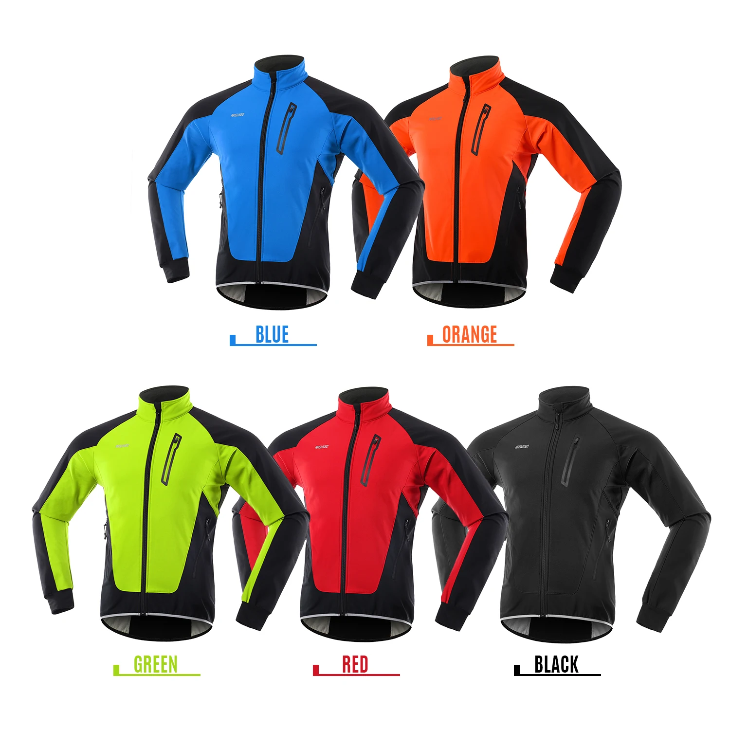 Men Cycle Jacket Waterproof Windproof Thermal Fleece Bike Jersey MTB Bicycle Riding Running Autumn Winter Jacket Coat for Cycle