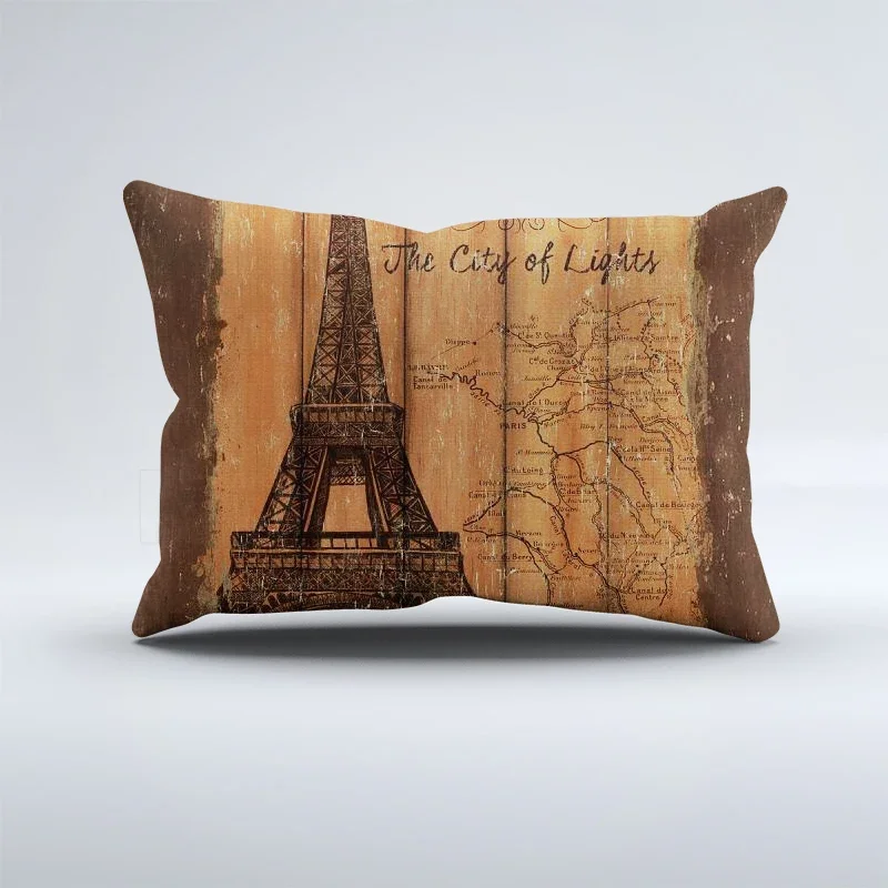 ปลอกหมอนสไตล์วินเทจปลอกหมอนโซฟาสไตล์ชนบทปลอกหมอนตกแต่งสัตว์ปรับแต่งปลอกหมอนได้30x50 40x60