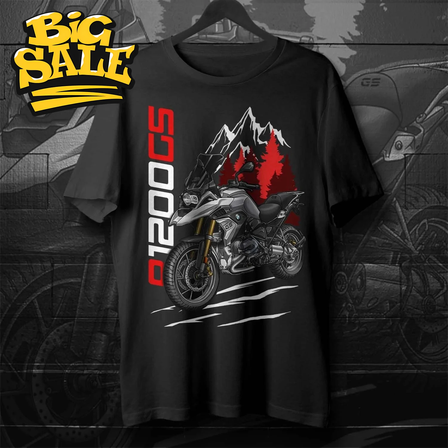 

2013-2018 Models German R1200GS Motorcycle T-Shirt 100% Cotton O-Neck Short Sleeve Summer Casual Mens Tee Shirt Rider Streetwear