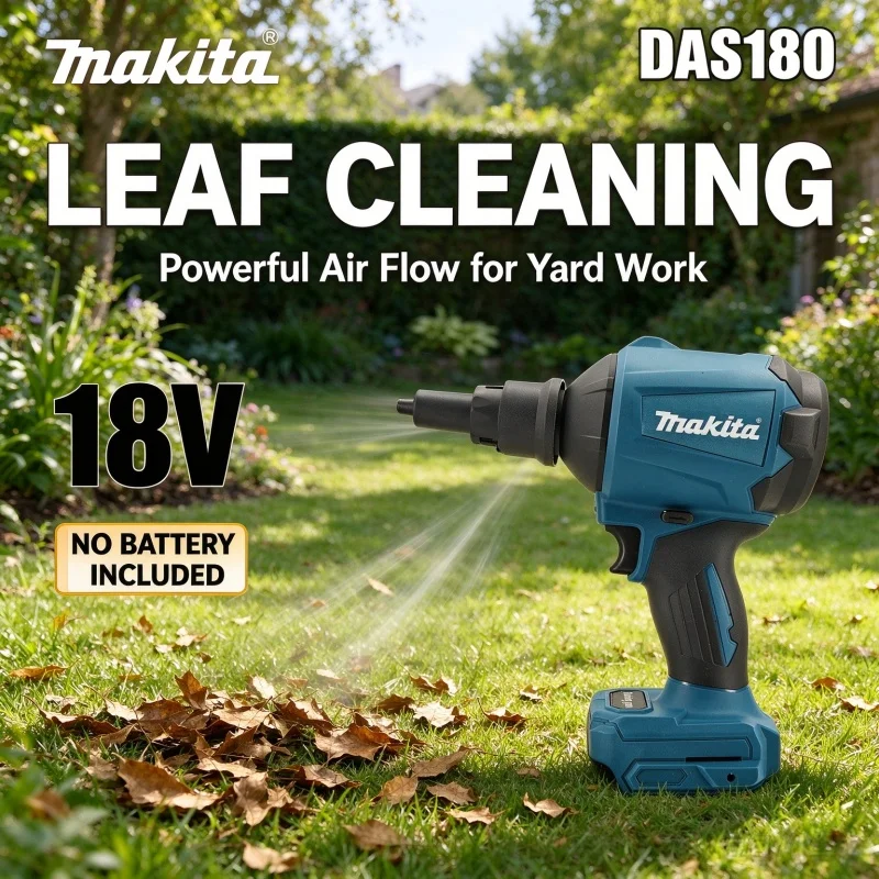 Makita Rechargeable Batteries,For 18V Brushless Cordless Air Blower Gun  Cleaning Sawdust From Woodworking Bench After Cutting