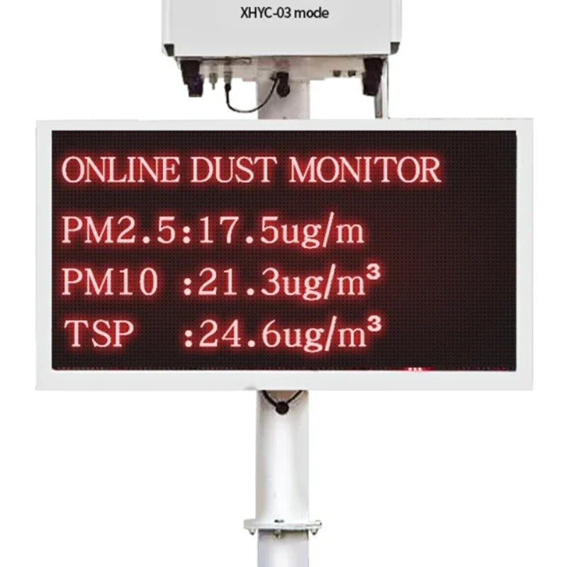 Dust Monitor Air Quality Analyzer System Outdoor  Detector Online PM2.5 PM10 TSP