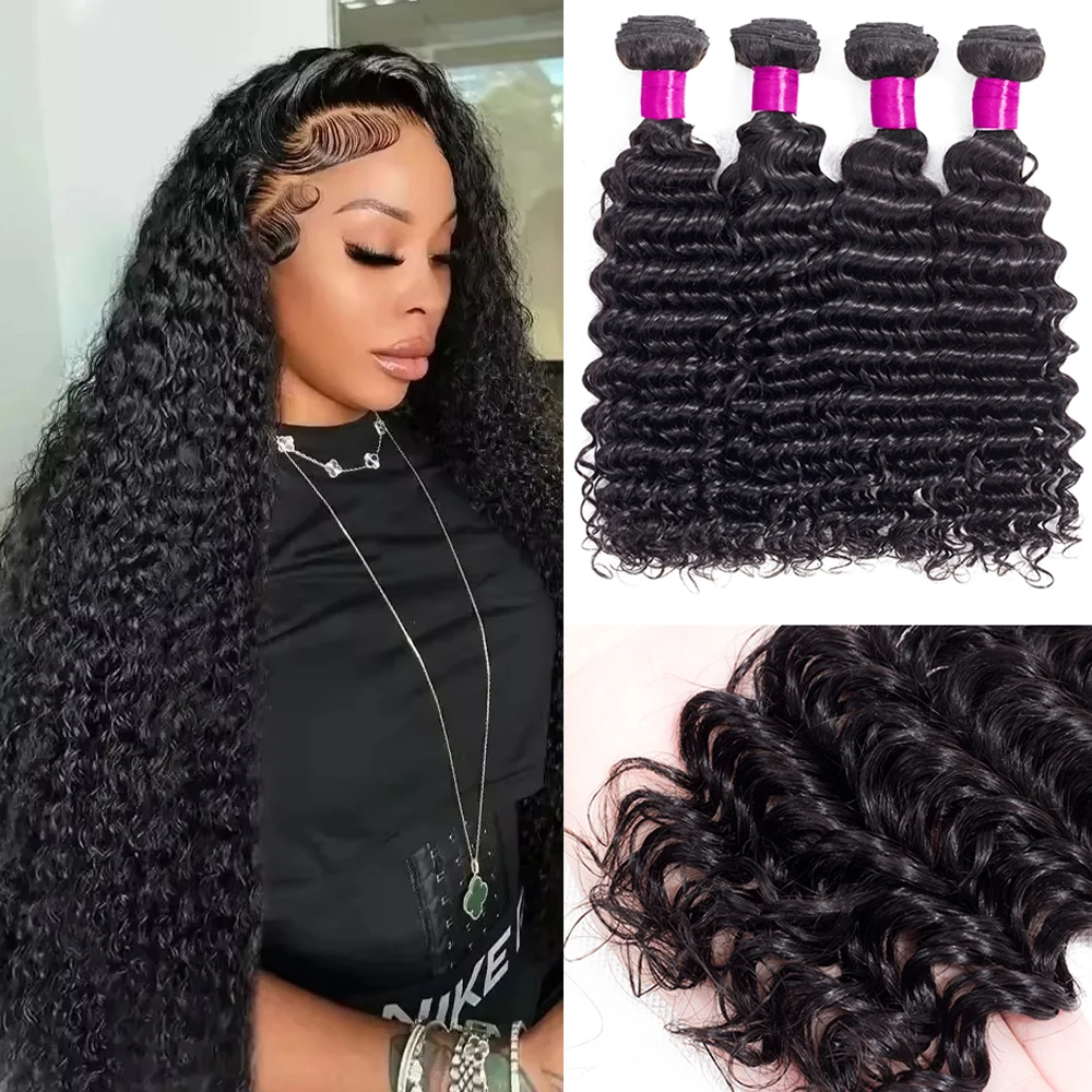 26-28-30-inch-deep-wave-bundles-double-weft-human-hair-curly-bundles-extensions-tissage-unprocessed-brazilian-hair-3-4-5-weaves