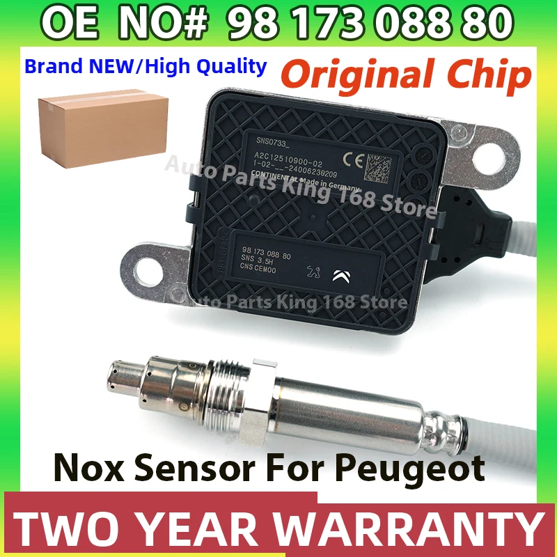 9817308880 Original nuevo Sensor de óxido de nitrógeno NOx 98 173 088 80 98 173 088 80 para CITROEN C4 OPEL PEUGEOT 3008 VAUXHALL 2009-202