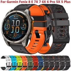 Cinturino Quickfit 22 26mm adatto per Garmin Fenix 8 E 7 7X 6 6X Pro 5 5X Plus/Epix Pro Gen 2/Forerunner 965 955 945 Bracciale con cinturino