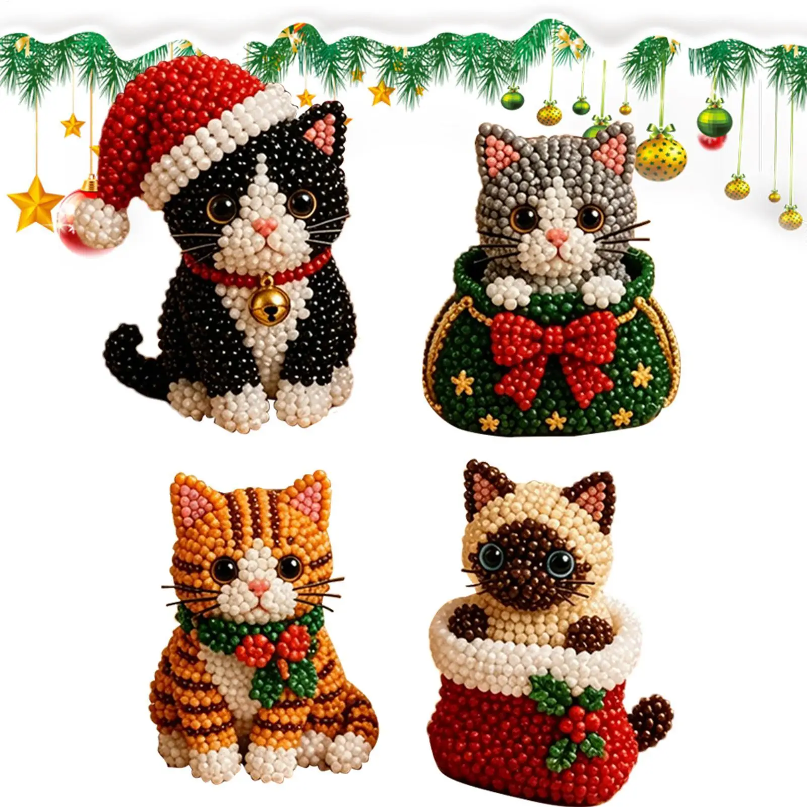Animal Beading Kit With Instructions Cat Making Craft Supplies Small Bead Animal Making Kit For Kids Boys Girls Family Crafts