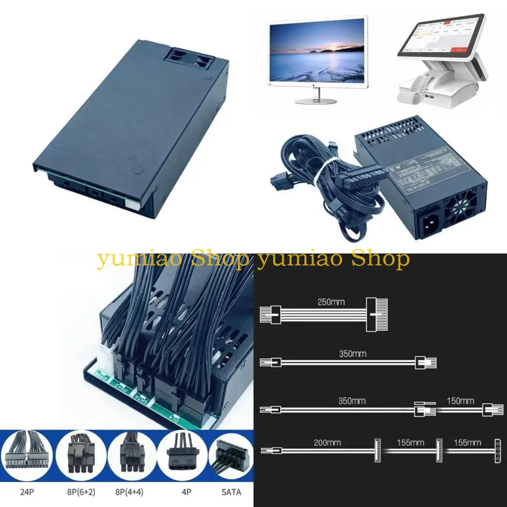 

587B Desktop Computer Chassis Power Supply 400W MINI PSU 1U Small PC for Case Po