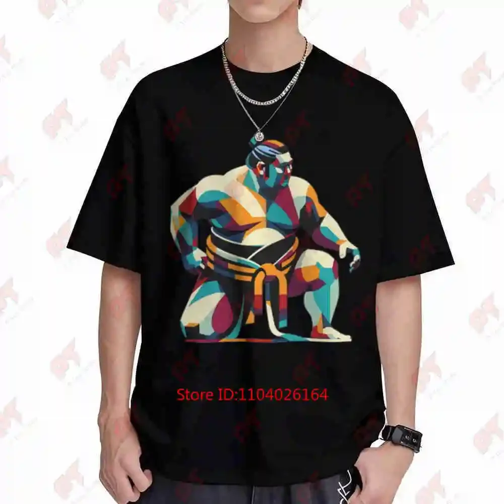Sumo Wrestling Japanese Short Sleeve Tee 100% Cotton T-Shirt