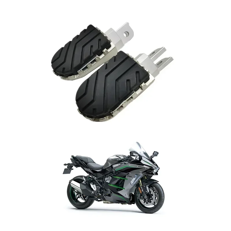 

FOR KAWASAKI NINJA H2 R H2R Moto Accessories Front Footpegs Foot Rest Peg