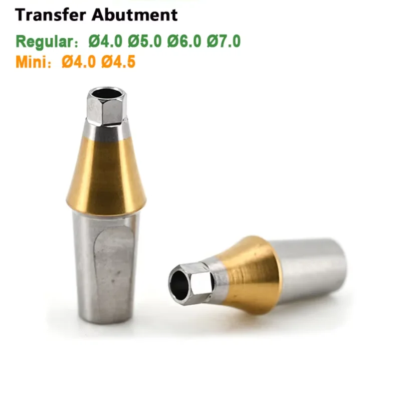 For Osstem Dental Transfer Abutment with Dual Hex Connection OEM ODM Grade 5 Titanium Abutment Prosthesis