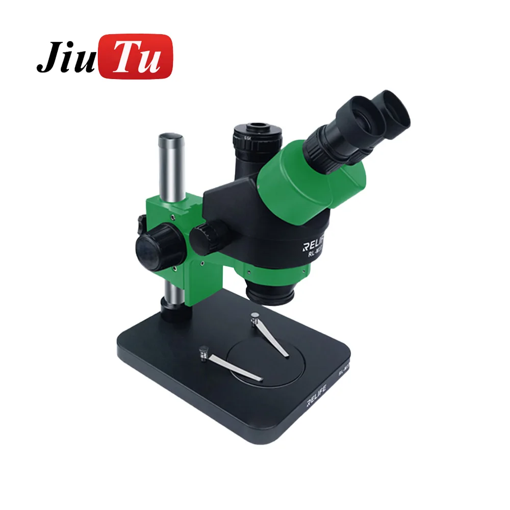 Trinocular Stereo Microscope 7X-45X Zoom Matched With HDMI Camera LED Light for Mobile Repair Microscope With LCD Screen