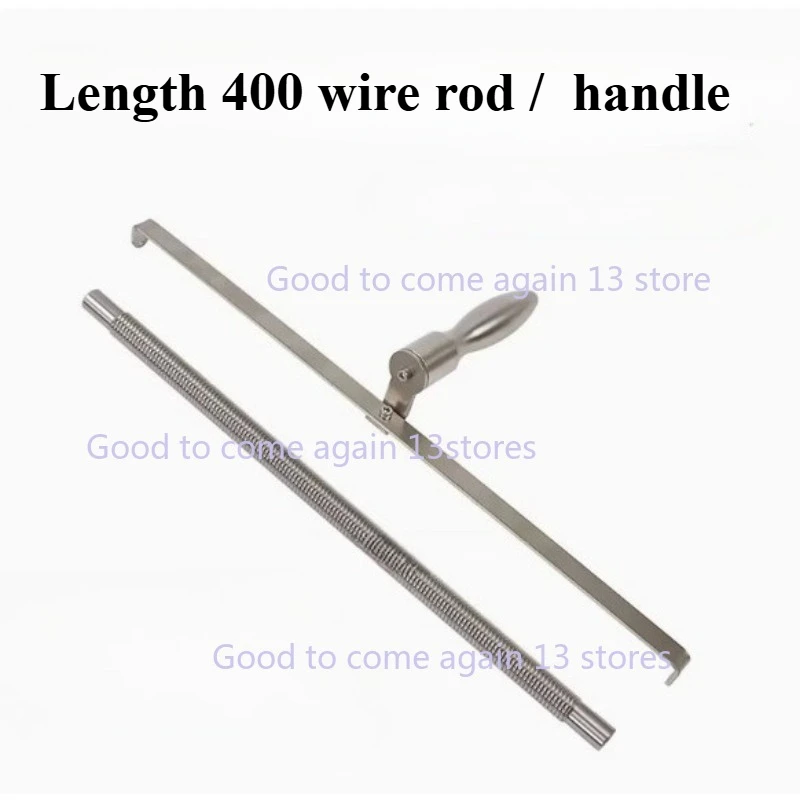 Length 400MM Extrusion Wet Film Applicator Wire Bar Coater Printing Ink Paint Scraper Coating Rod Color 0-600UM