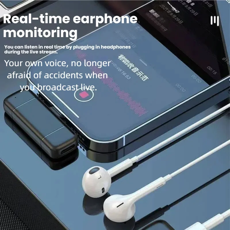 New K6 Wireless Collar Microphone with Digital Display Charging Box Video Recording Intelligent Noise Reduction Portable Design