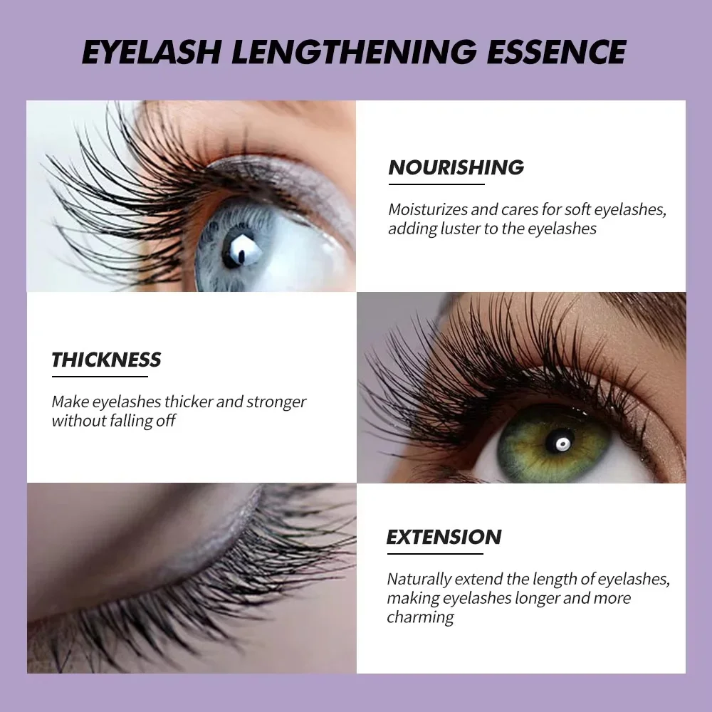 Fast Eyelash Growth Serum 7 Days Lashes Eyebrow Enhancer Product Longer Fuller Thicker Extension Treatment Lash Lift Care Makeup