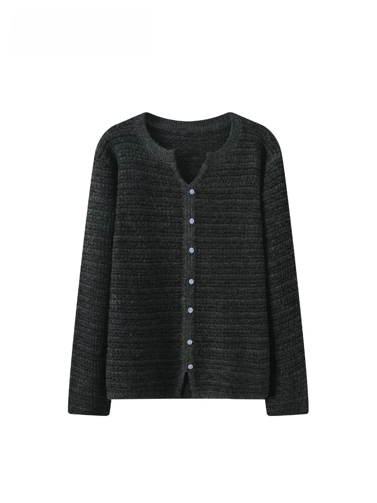 

plus Size Lazy Sle Long Sve Knitted Sweater Women's Base Layer Meat Concealing Vintage Anti-Aging Bot irt