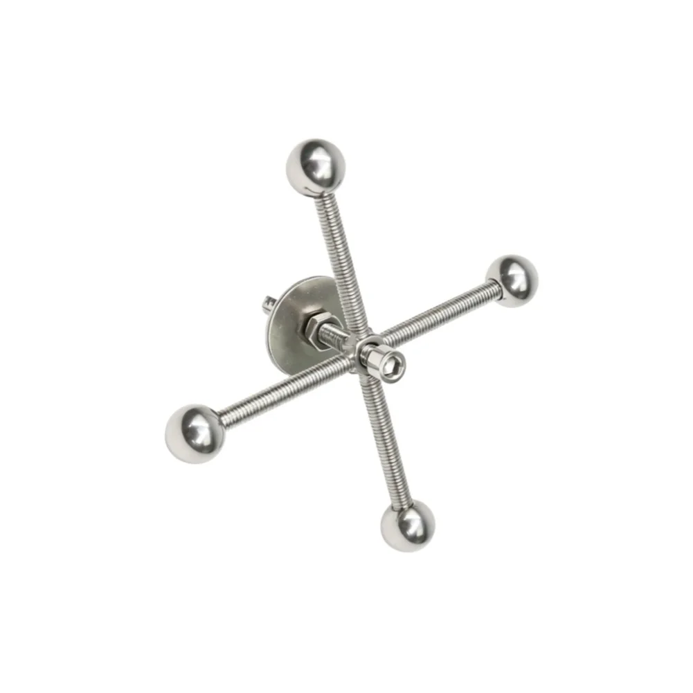 Stainless Steel Parrot Toy Pole Featuring a Precision-Balanced Rotating Ball for Continuous Play and Exploration