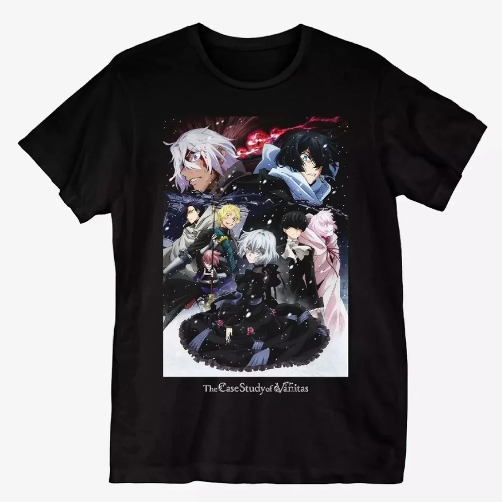 The Case Study Of Vanitas Anime T-Shirt Men Women Group Character Print Tee Top Summer Harajuku Streetwear Cosplay Gift Fashion