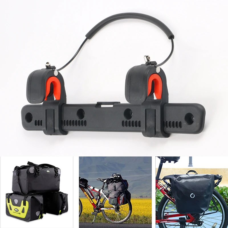 

Боковая сумка для велосипеда, регулируемая седельная стойка, зажим для сумки для мотоциклов, багажник для велосипеда и мотоцикла, аксессуары для велосипеда