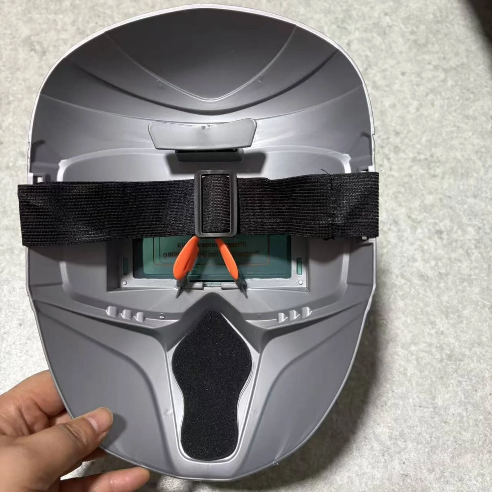 

Automatic Dimming Soldering Mask Silver Solar Powered Soldering Mask Safeguarding Gear Vented Protection