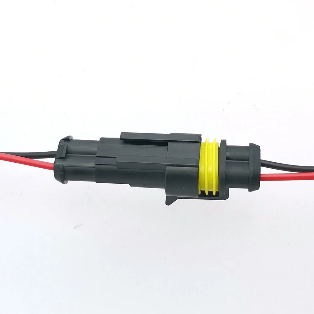 1set AMP 2P 3P 4P 5P 6P Way Waterproof Electrical Auto Connector Male Female Plug Socket with Wire Cable harness For Car Motorcy