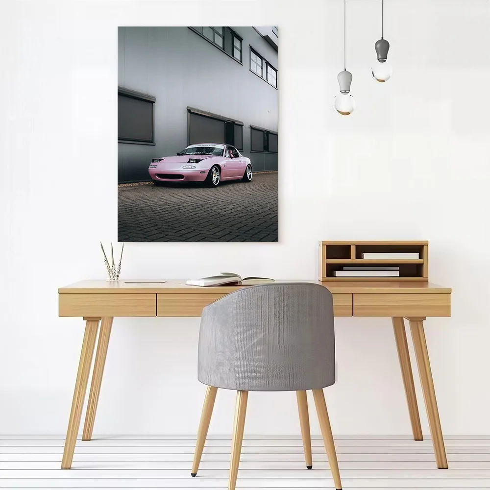 Sports Car Miata Poster Customizable Printed Canvas Painting for Pictures Wall Art Room Decoration Aesthetic Wand Deko Home Arts