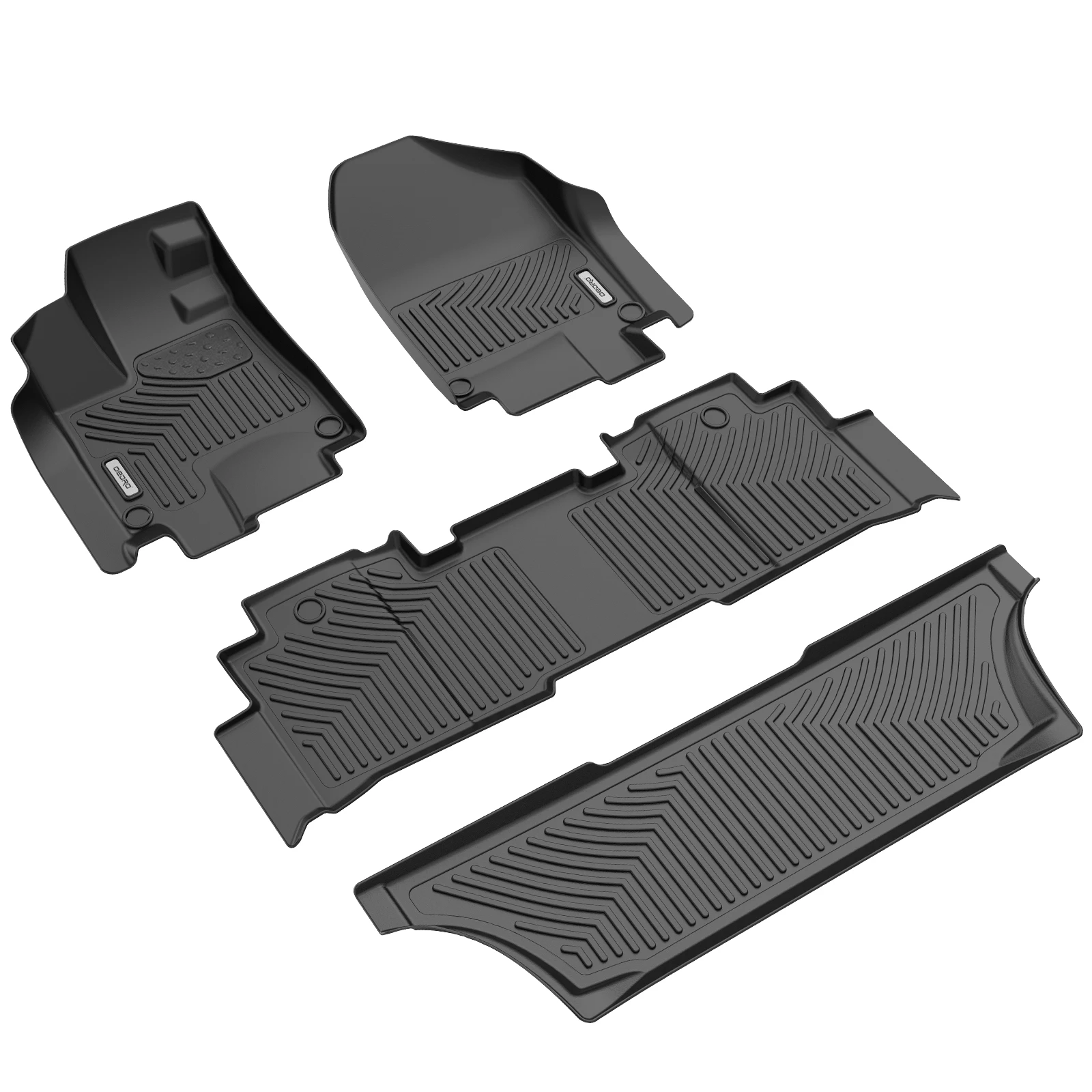 OEDRO 4 Pieces Floor Mats for 2018 2019 2020 20212022 Honda Odyssey Set All-Weather Protection 3D Molded TPE Rubber