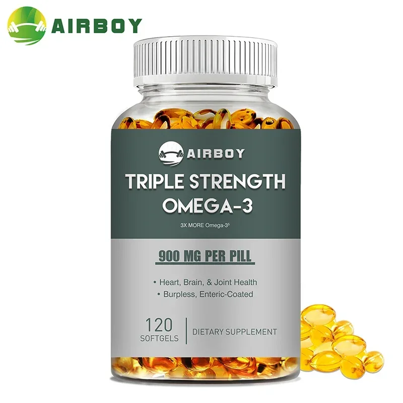 Omega 3 Fish Oil - Supports Cognitive, Eye and Skin Health, Improve Intelligence, Support Brain and Nervous System Health