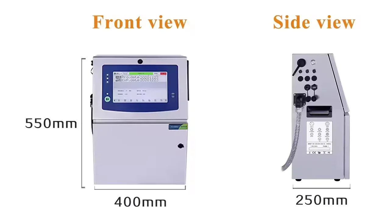 Custom DOCOD S1000 Series CIJ Small Character Inkjet Coding Printer Batch Coder Industrial Printer For Expiry Date Printing