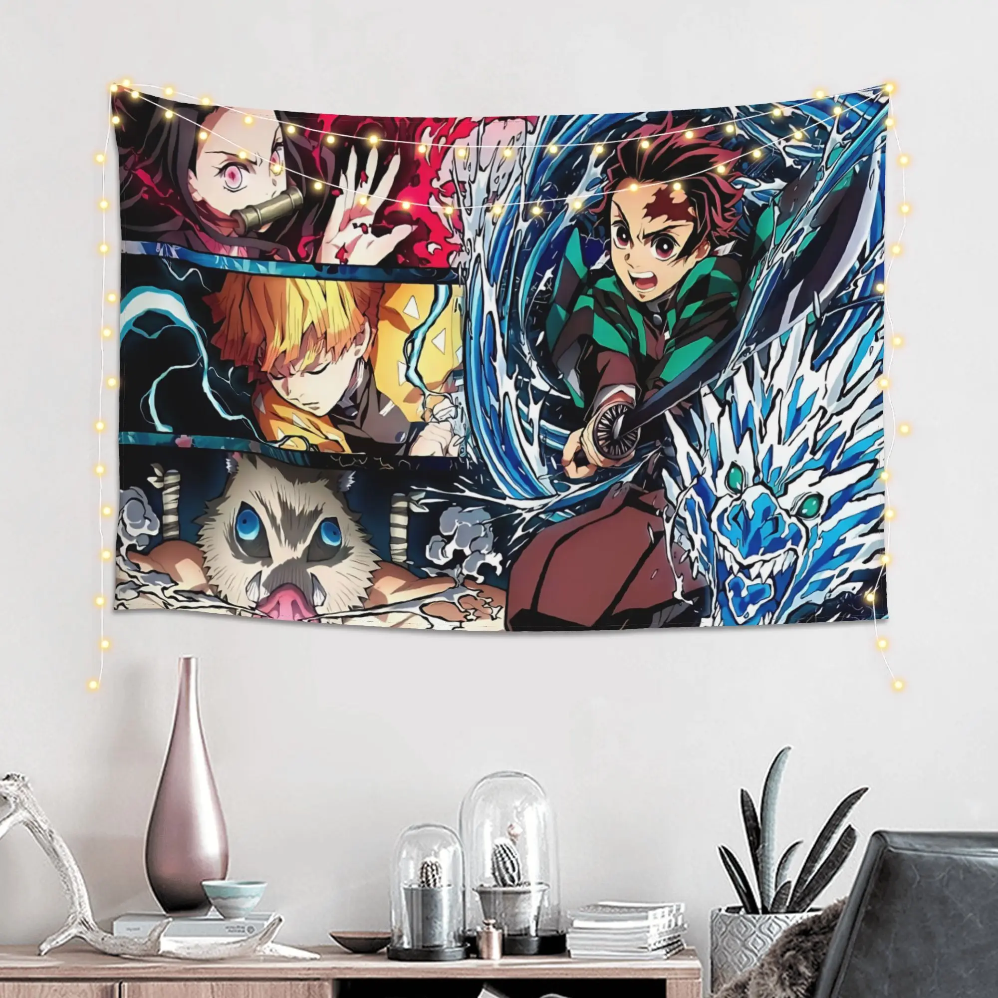 Demon Slayer Cutecore Tapestry Room decoration  Home Decoration Tapestry Decor Accessories Cute Room Decor