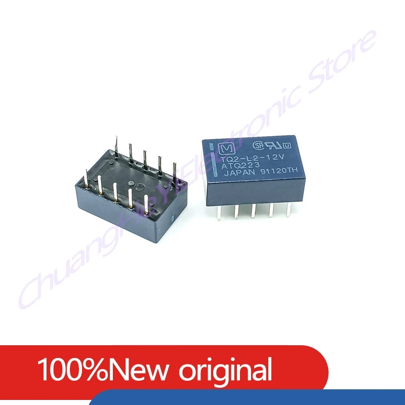 5PCS/lot Signal relay TQ2-L2-3V TQ2-L2-5V TQ2-L2-12V TQ2-L2-24V ATQ221 ATQ229 ATQ223 ATQ223 10-Pin Dual Coil Relay