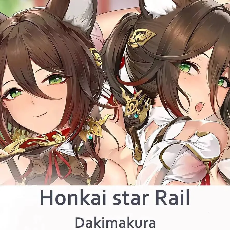 

Rail Honkai Tingyun Star Dakimakura Double-Sided Print Hing Body Pillow Case Cover Bedding Dropshipping