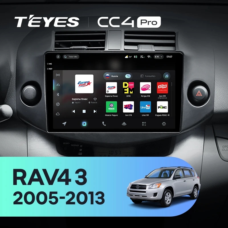 TEYES CC4 PRO For Toyota RAV4 3 XA30 2005 - 2013 CarPlay Android Auto 2DIN Autoradio Radio Multimedia Stereo