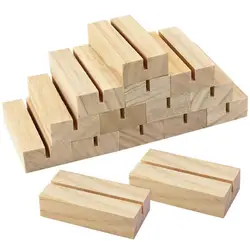 Wooden Card Holder Base High Strength Place Card Holder Postcard Business Card Holder Bracket