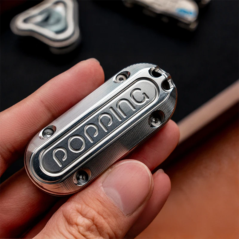 WANWU EDC Stainless Steel POPPING Push Slider Fidgets Sliders EDC Gadgets