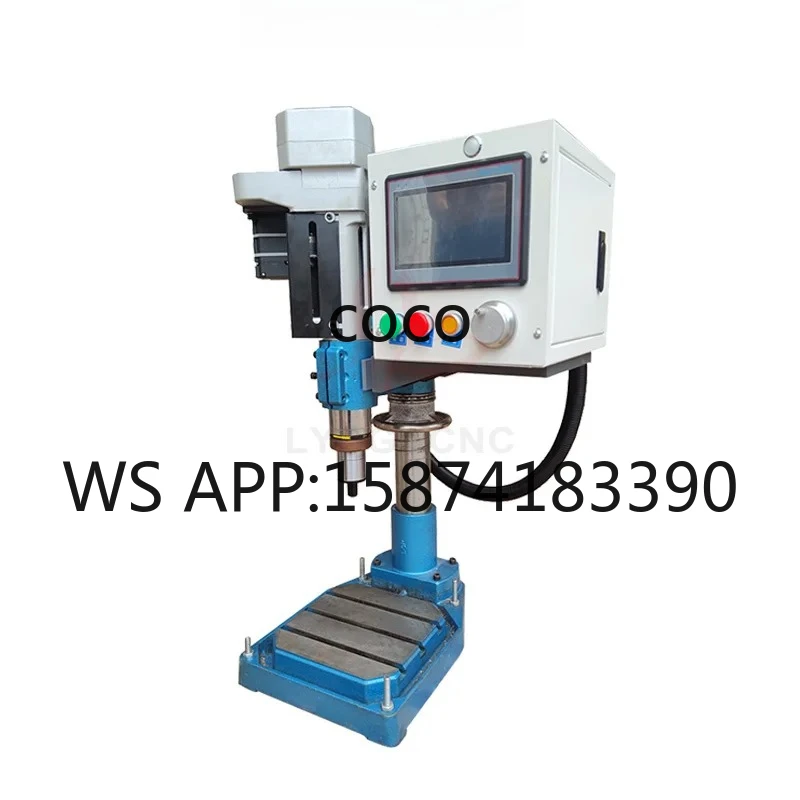 74 92 Power Head Dual Servo CNC Drilling Tapping Machine, 220V, 72mm/92mm Column Diameter with Sheet Metal Frame & Motor Base