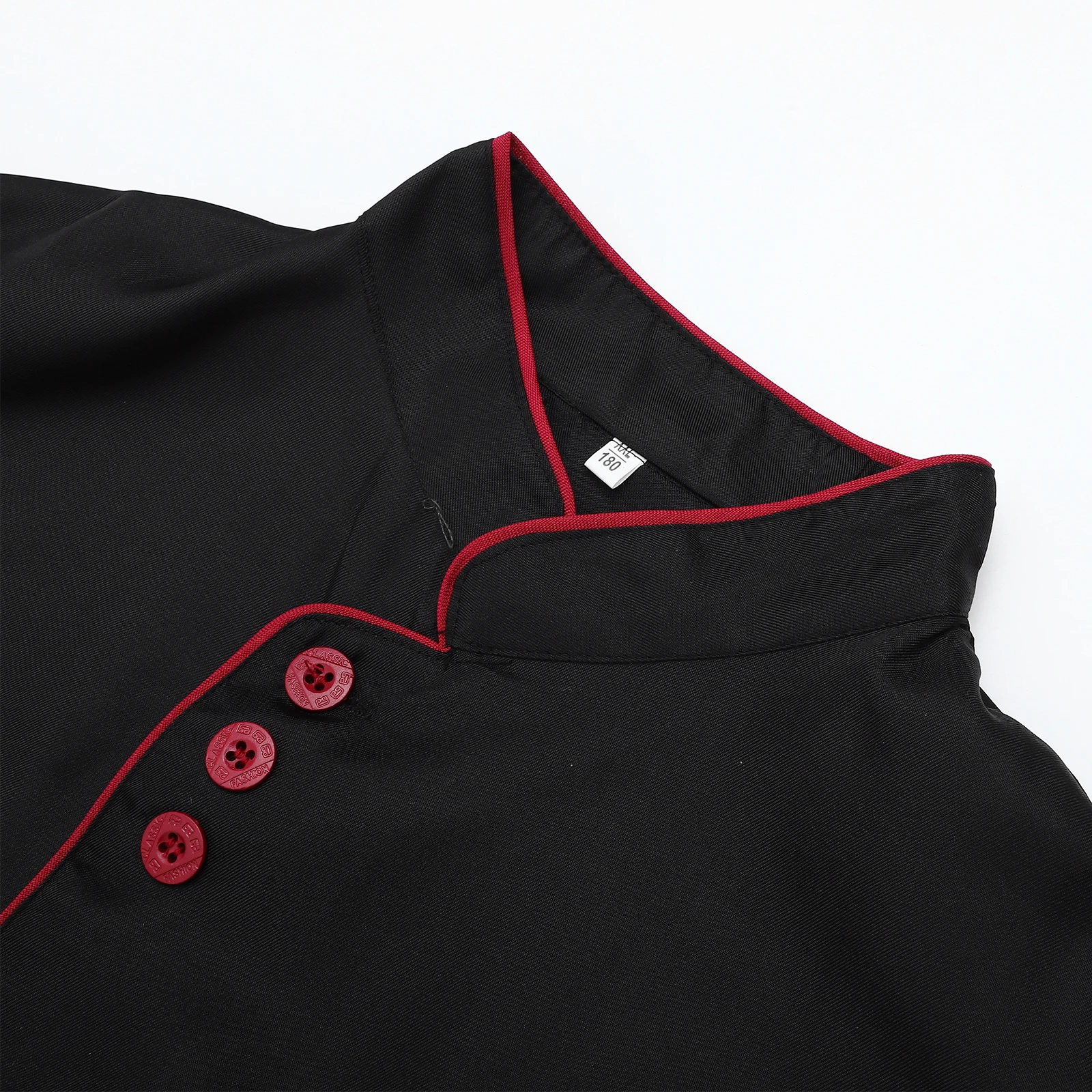 

Long Sleeve Work Clothes Staff Shirt Coat Kitchen Casual Loose Breathable Oil Proof Washable Unisex Restaurant