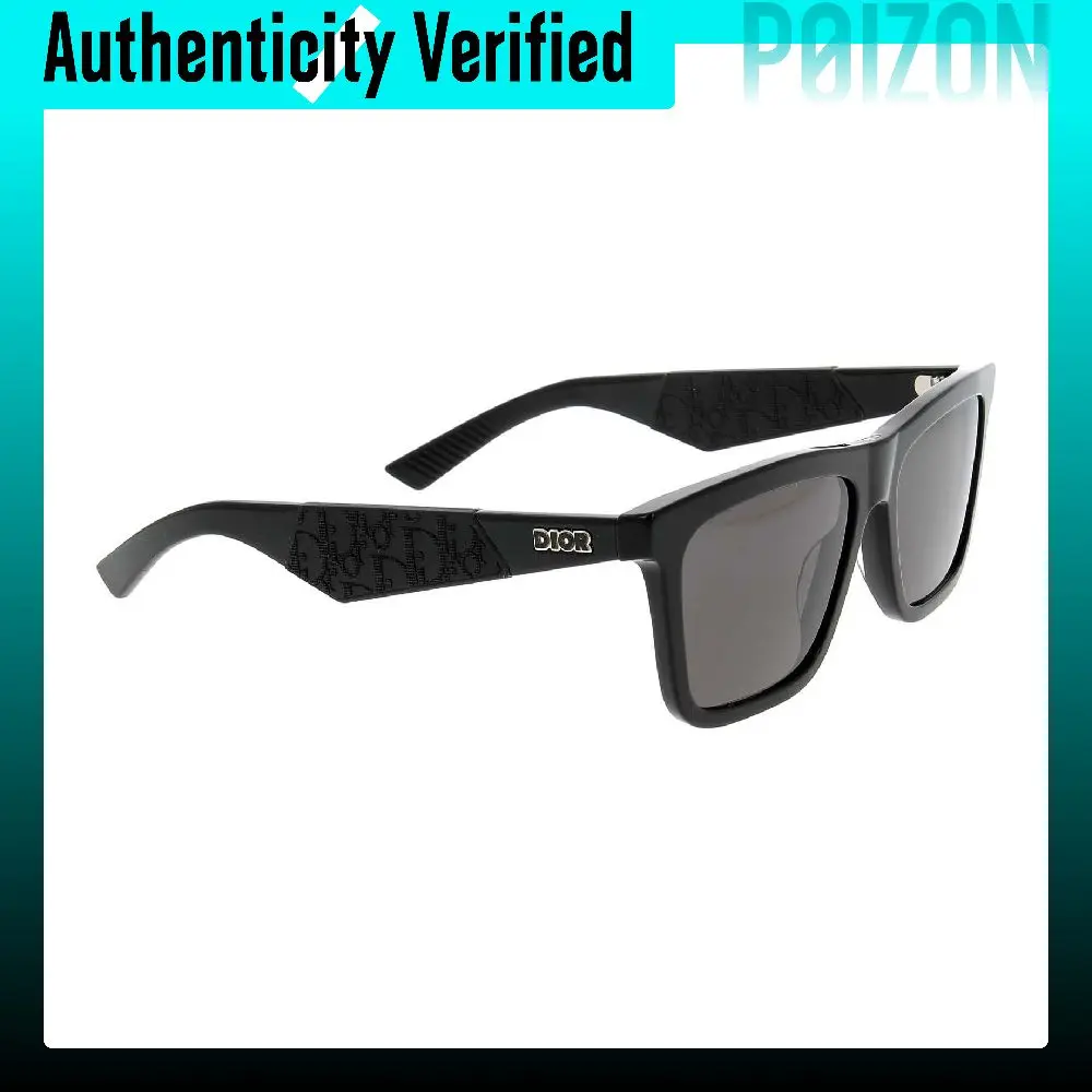 DIOR Acetate Square Sunglasses Unisex Black 21757805