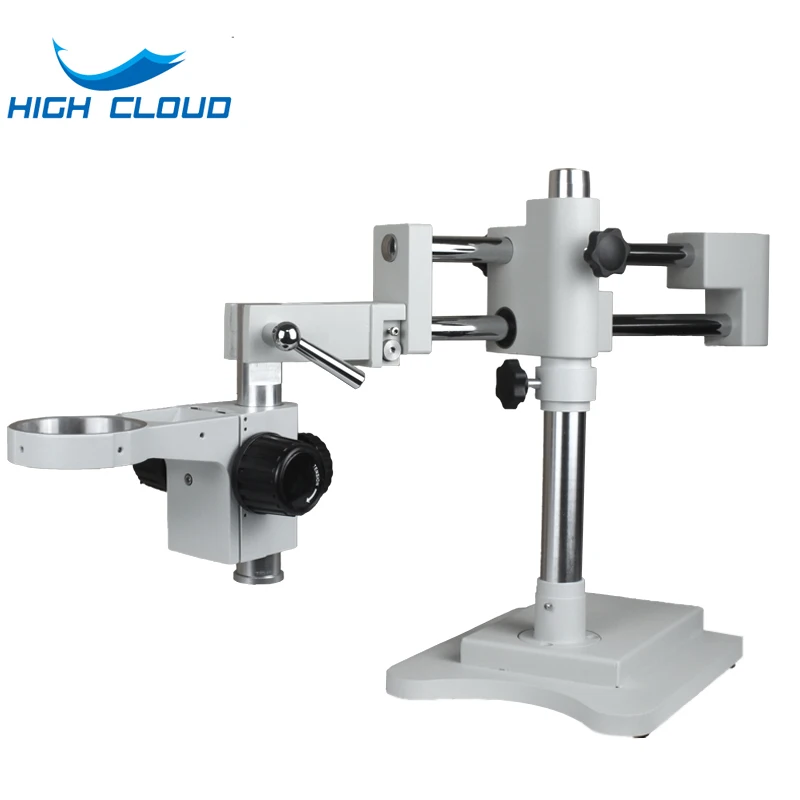 Double Boom Stand Dual Arms Industrial Zoom Trinocular Stereo Microscope Stand Holder Bracket Arm 76mm Microscopio Accessories