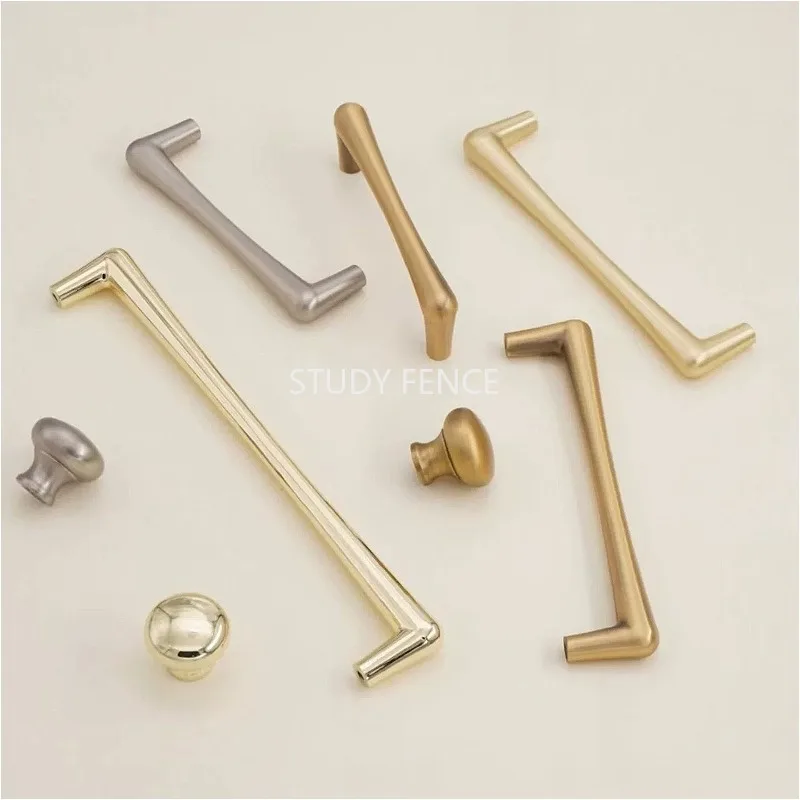 2PCS Zinc Alloy Cabinet Handle Dining Cabinet Door Handle Room Drawer Handles Bedroom Wardrobe Handle Hardware Accessories